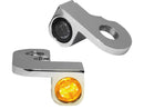 Nano Series LED Turn Signals Chrome Smoke LED For 91-17 Dyna