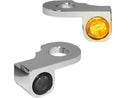 Nano Series LED Turn Signals Chrome Smoke LED For 02-17 V-Rod