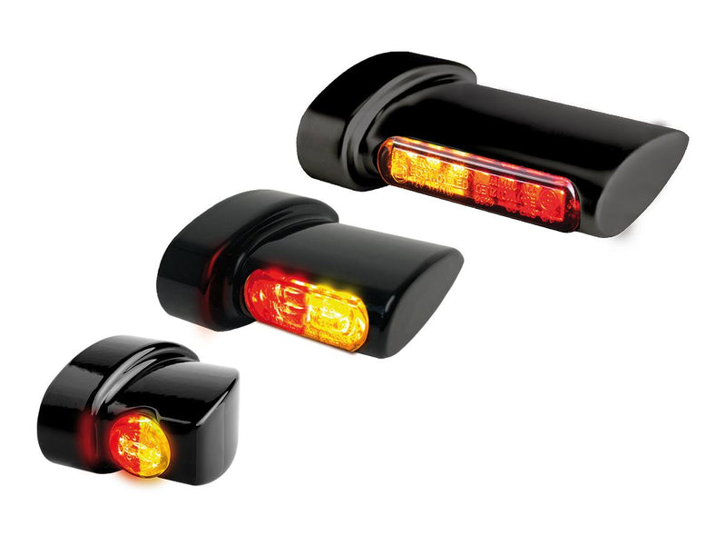 Nano Series Winglet LED Turn Signals Black Smoke LED