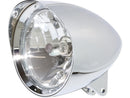 Classic 1 Headlight With Visor Chrome H4 - 5-3/4 Inch