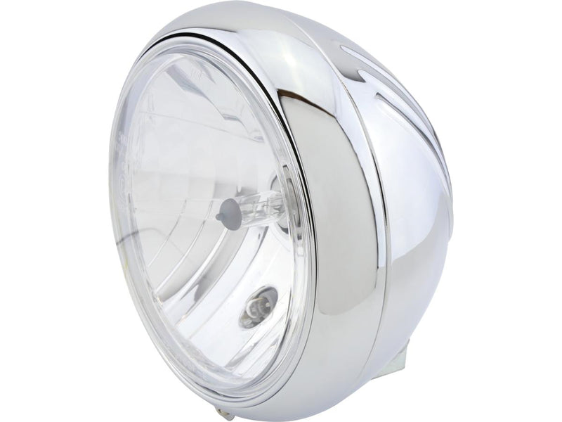 Yuma 1 Headlight Chrome H4 - 7 Inch