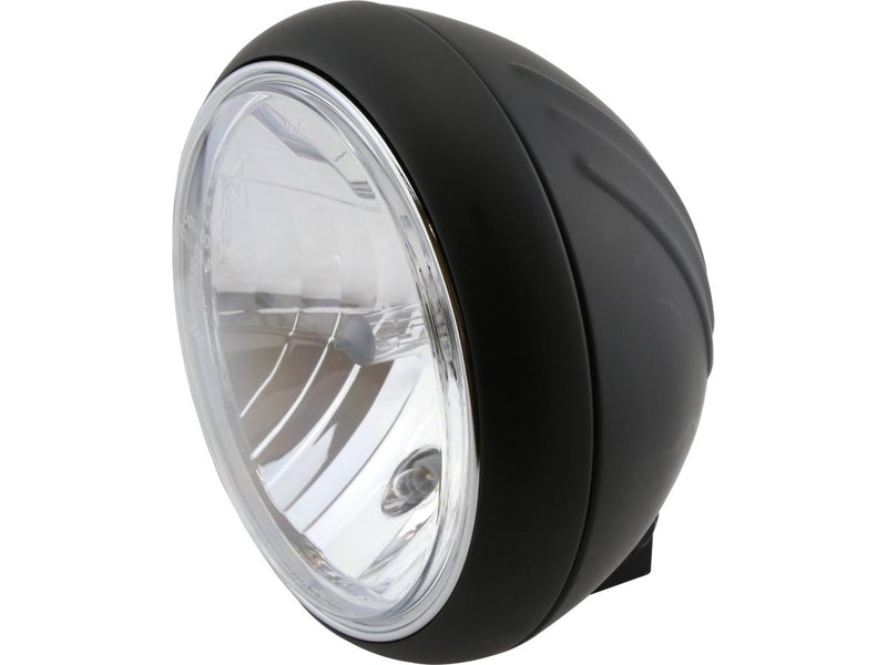 Yuma 1 Headlight Matte Black Powder Coated H4 - 7 Inch