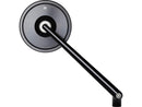 Mo.View Classic Mirror Stem Anodized Black - 180mm