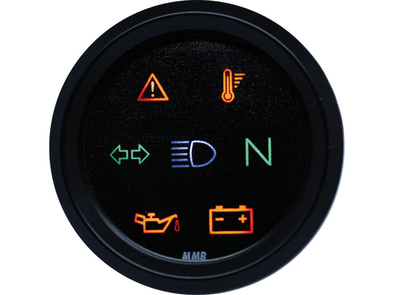 Indicator Light Unit Black / Black - Black Face Dial - 48mm