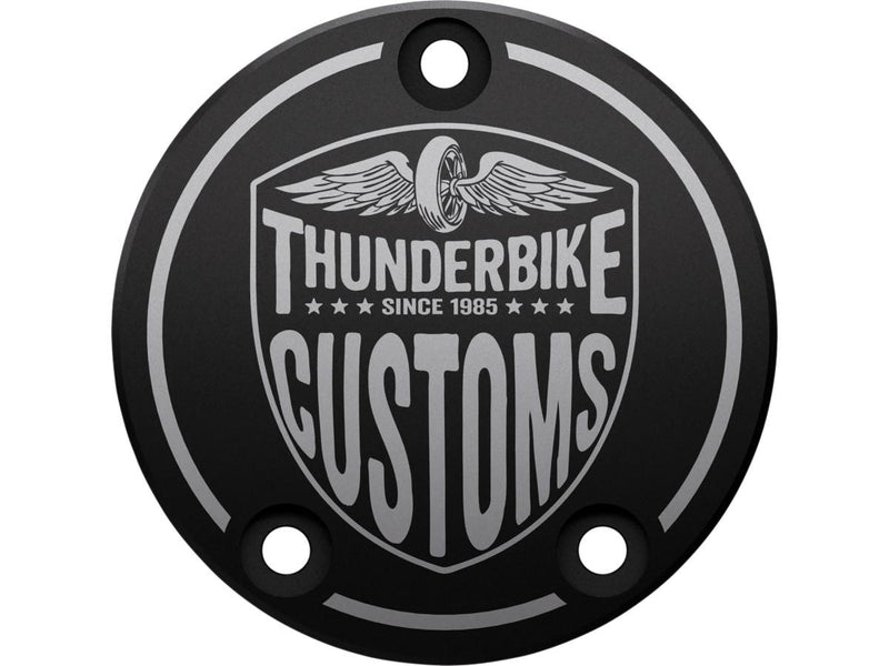 New Custom Point Cover 3-Hole With Logo Black Anodized