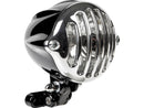 Alcatraz Headlight Aluminum Polished Bezel Black Powder Coated H4 - 4 Inch