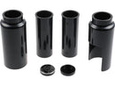 Fork Covers 6 Pieces With Lower Fork Aluminum Covers With Logo Black Gloss Powder Coated