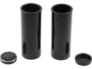 Fork Cover Kit 4 Pieces With Logo Black Gloss Powder Coated