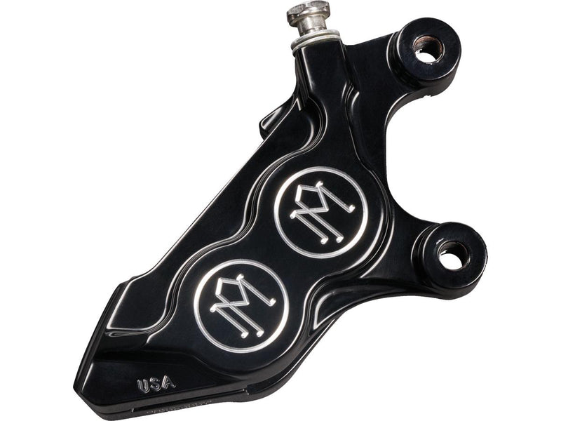 4 Piston Bolt On Left Brake Caliper Contrast Cut Anodized