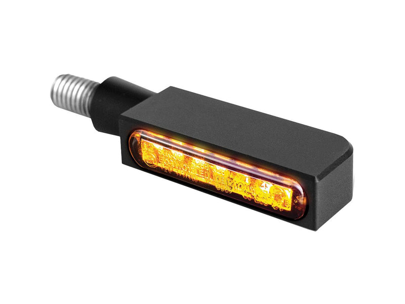 Blokk-Line LED Turn Signals Black Anodized Smoke LED