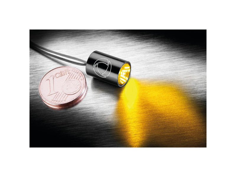 Atto Integral LED Blinker Black Powder Coated Clear LED