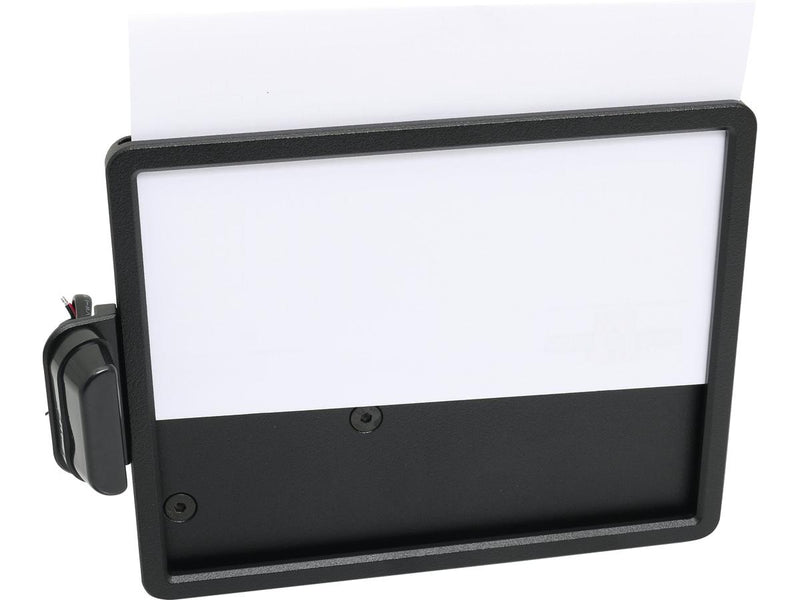 Slide-In Frame Side Mount License Plate Holder Black Powder Coated Germany 180 x 200mm For 82-20 Sportster