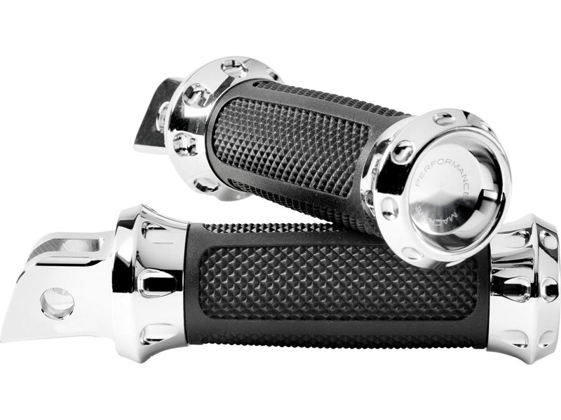 Overdrive Rider Pegs Chrome For 18-23 Softail