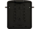 Slide-in Licence Base Plate Matt Black For Kellermann Atto DF 3 in 1 - 180 x 200mm