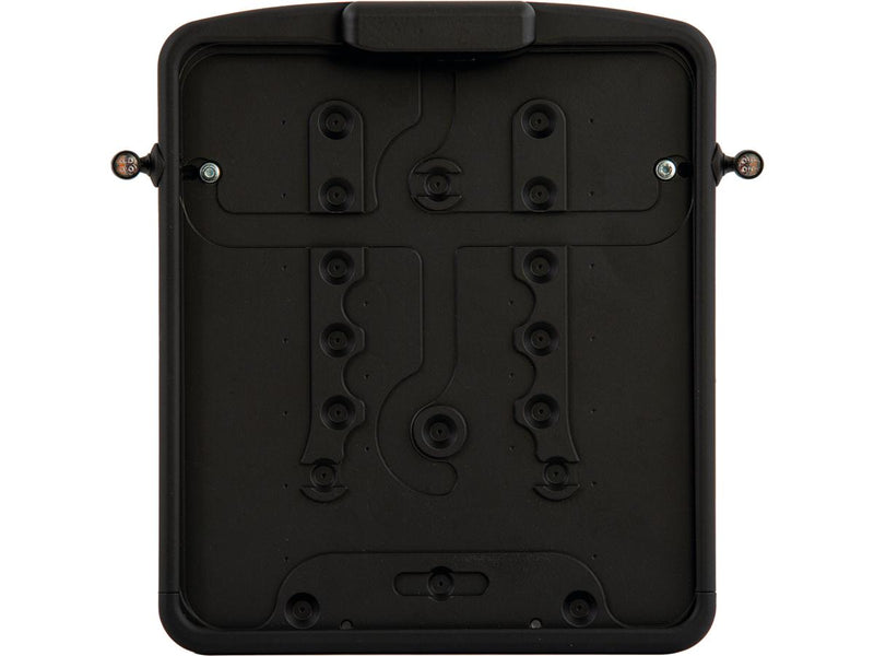 Slide-in Licence Base Plate Matt Black For Kellermann Atto DF 3 in 1 - 180 x 200mm