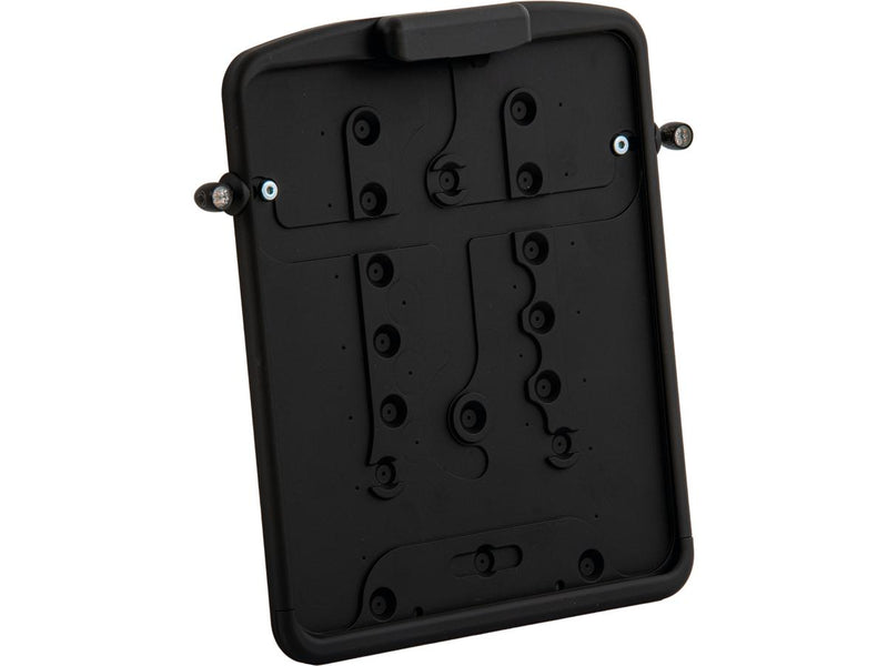 Slide-in Licence Base Plate Matt Black For Kellermann Atto DF 3 in 1 - 180 x 200mm