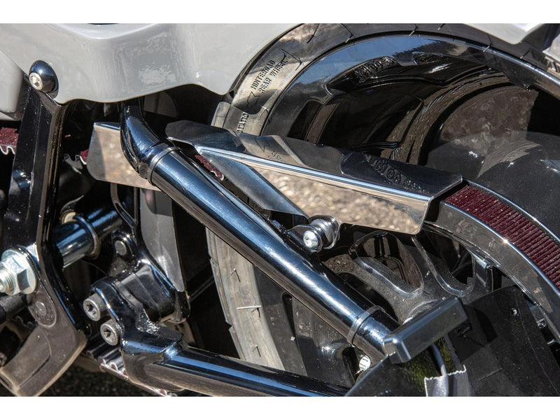 Smooth Softail Belt Guard Stainless Steel Polished