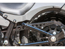 Hole Softail Belt Guard Flat Staineless Steel Black Satin