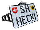 Side Mount License Plate Kit Swiss Specification 180x140mm Chrome For 91-07 Softail