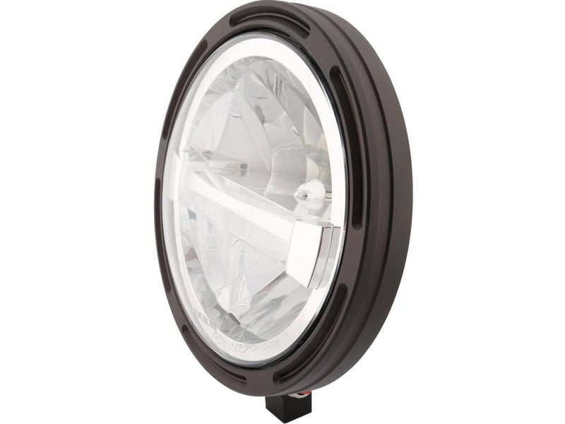 Frame-R1 Type 4 LED Headlight Bottom Mounted Black LED - 7 Inch