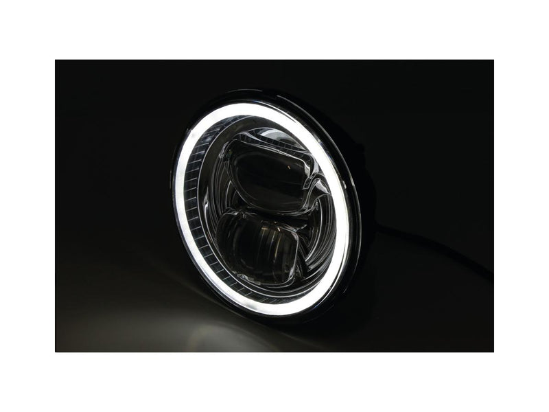 Frame-R2 Type 7 LED Headlight Bottom Mounted Black LED - 5-3/4 Inch