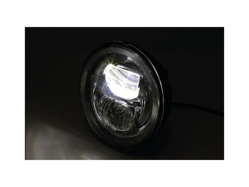 Frame-R2 Type 7 LED Headlight Bottom Mounted Black LED - 5-3/4 Inch