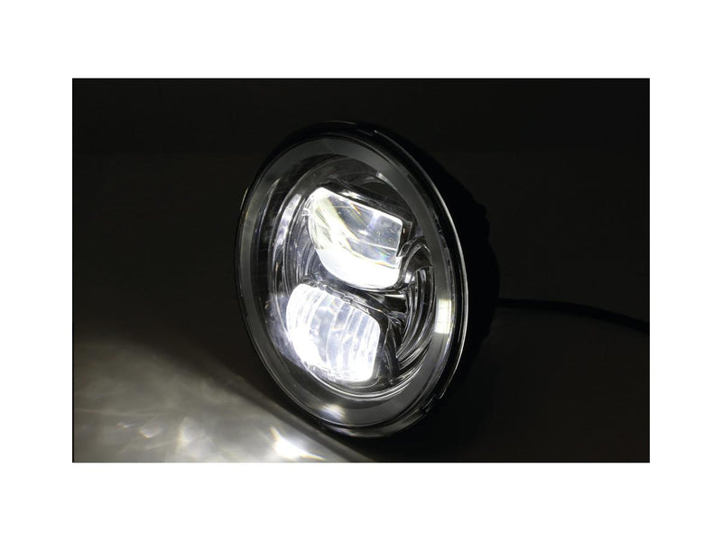 Frame-R2 Type 7 LED Headlight Bottom Mounted Black LED - 5-3/4 Inch