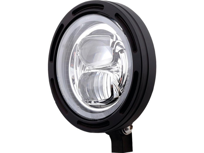 Frame-R2 Type 7 LED Headlight Bottom Mounted Black LED - 5-3/4 Inch