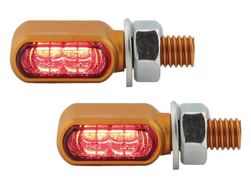 Little Bronx LED Turn Signals / Taillight / Brake Light Gold Tinted LED