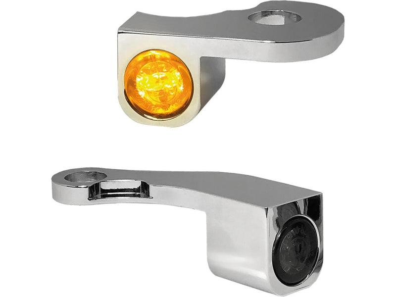 Nano Series LED Turn Signals Chrome Smoke LED For 21-23 Touring