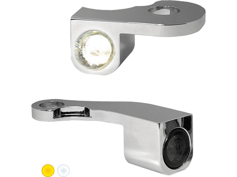 Nano Series LED Turn Signals / Position Light Chrome Smoke LED For 21-23 Touring