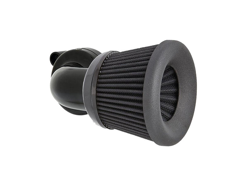 Velocity 90 Degree Air Cleaner Black Anodized For 00-17 Dyna