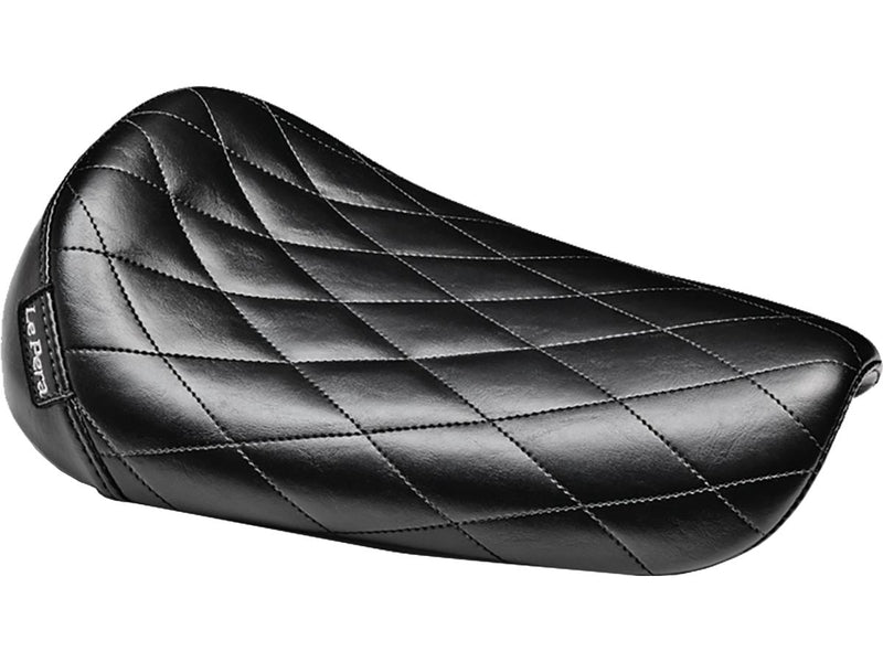 Bare Bones Solo Seat Diamond Stitch Black Vinyl For 82-03 Sportster