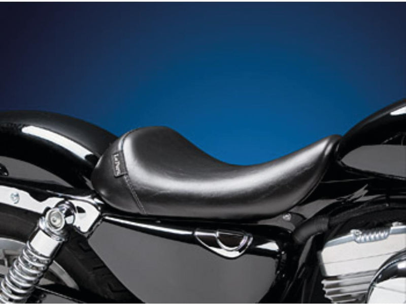 Bare Bones Gel Solo Seat Smooth Black Vinyl For 10-20 Sportster