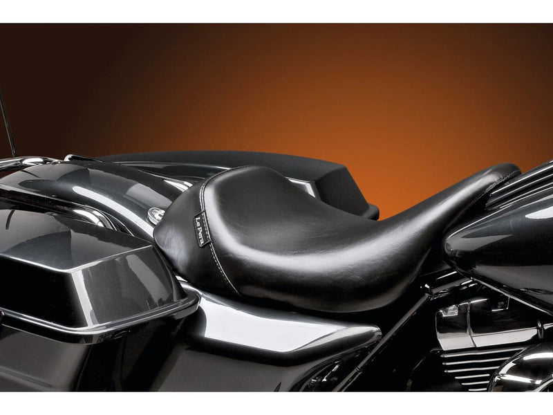 Bare Bones Gel Solo Seat Smooth Black Vinyl For 08-23 Touring