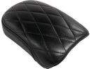 Bare Bones Pillion Pad Diamond Stitch Black Vinyl For 06-17 Dyna