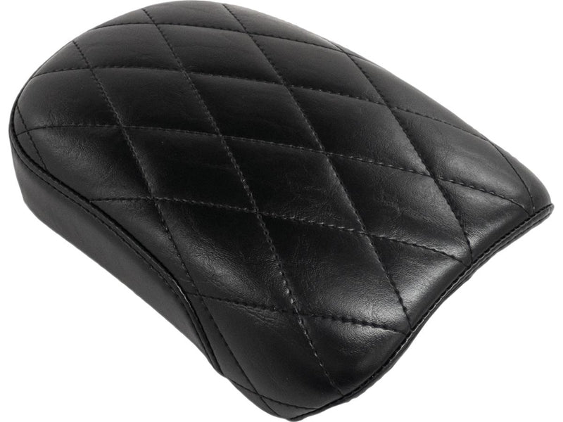 Bare Bones Pillion Pad Diamond Stitch Black Vinyl For 06-17 Dyna