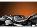Bare Bones Solo Seat Diamond Stitch Black Vinyl For 08-23 Touring