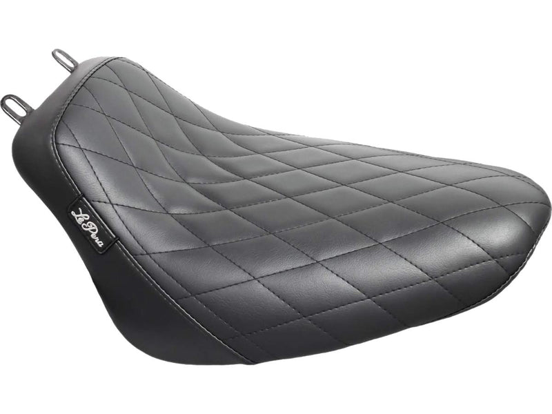 Bare Bones Solo Seat Diamond Stitch Black Vinyl For 18-21 FLSL, 21-23 FXBBS