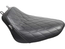 Bare Bones Solo Seat Diamond Stitch Black Vinyl For 18-20 FLDE