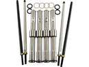 Big Twin Evolution Adjustable Pushrod Kit Chrome