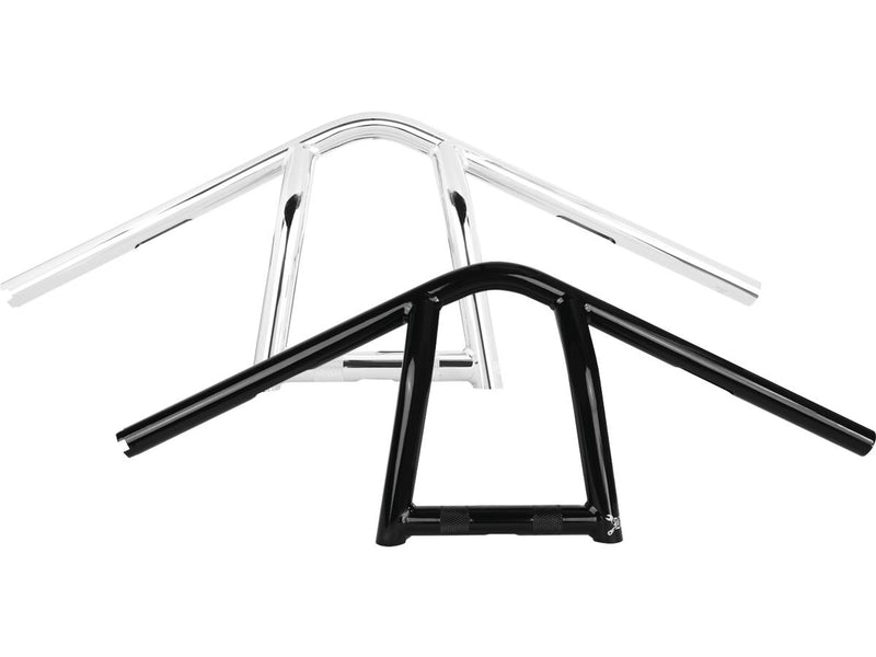 Jim Bar Handlebar Black Powder Coated 1" Throttle By Wire - 9 Inch