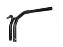 Dominator Raked Bar Handlebar Gloss Black - 10 x 1 1/4 Inch