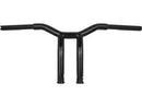 Dominator Raked Bar Handlebar Gloss Black - 10 x 1 1/4 Inch