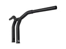 Dominator Raked Bar Handlebar Black 1 1/4" Satin - 10 Inch