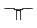 Dominator Raked Bar Handlebar Black 1 1/4" Satin - 10 Inch