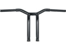 Dominator Raked Bar Handlebar Gloss Black - 12 x 1 1/4"