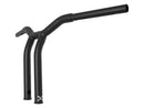 Dominator Raked Bar Handlebar Satin Black - 12 x 1 1/4"