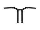 Dominator Raked Bar Handlebar Satin Black - 12 x 1 1/4"