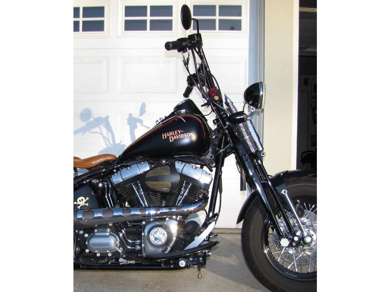 Billet Aluminum Tank Lift Kit Lift Softail Black Powder Coated - 2 Inch